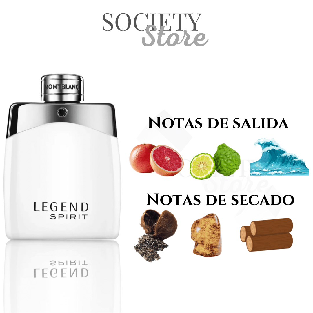 Montblanc Legend Spirit Eau De Toilette 100 ml Para Hombre - SOCIETY STORE